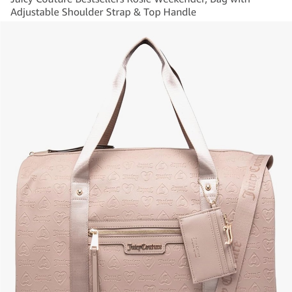 Juicy Couture Pink Blush Embossed Travel Bag